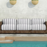 Toile Extérieure Rayures Gris - Ribes y Casals