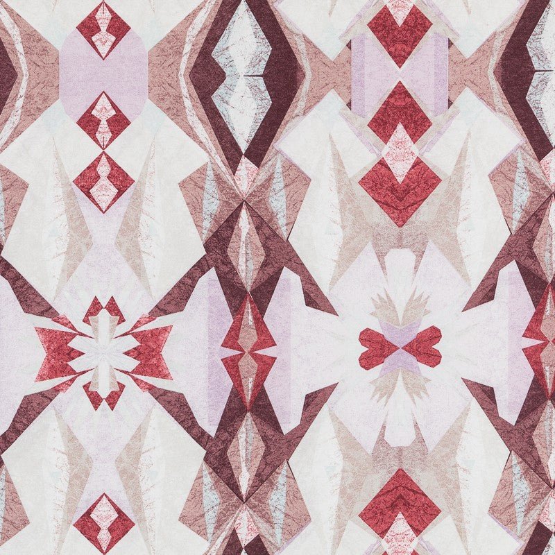 Toile Géométrique Rouge - Ribes y Casals