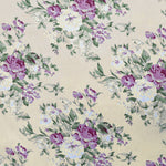Toile Imprimée Fleurs Roses Fond Écru - Ribes y Casals