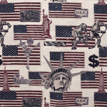 Toile Imprimée Manhattan USA Naturel - Ribes y Casals