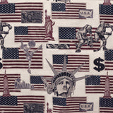 Toile Imprimée Manhattan USA Naturel - Ribes y Casals