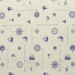 Toile Imprimée Mappe Océanique Beige - Ribes y Casals