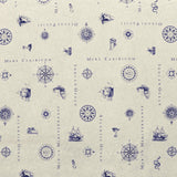 Toile Imprimée Mappe Océanique Beige - Ribes y Casals