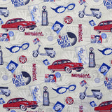Toile Imprimée Route 66 Écru - Ribes y Casals