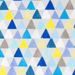 Toile Imprimée Triangles Bleu - Ribes y Casals