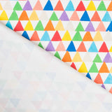 Tela Loneta Estampada Triangulos Multicolor - Ribes y Casals