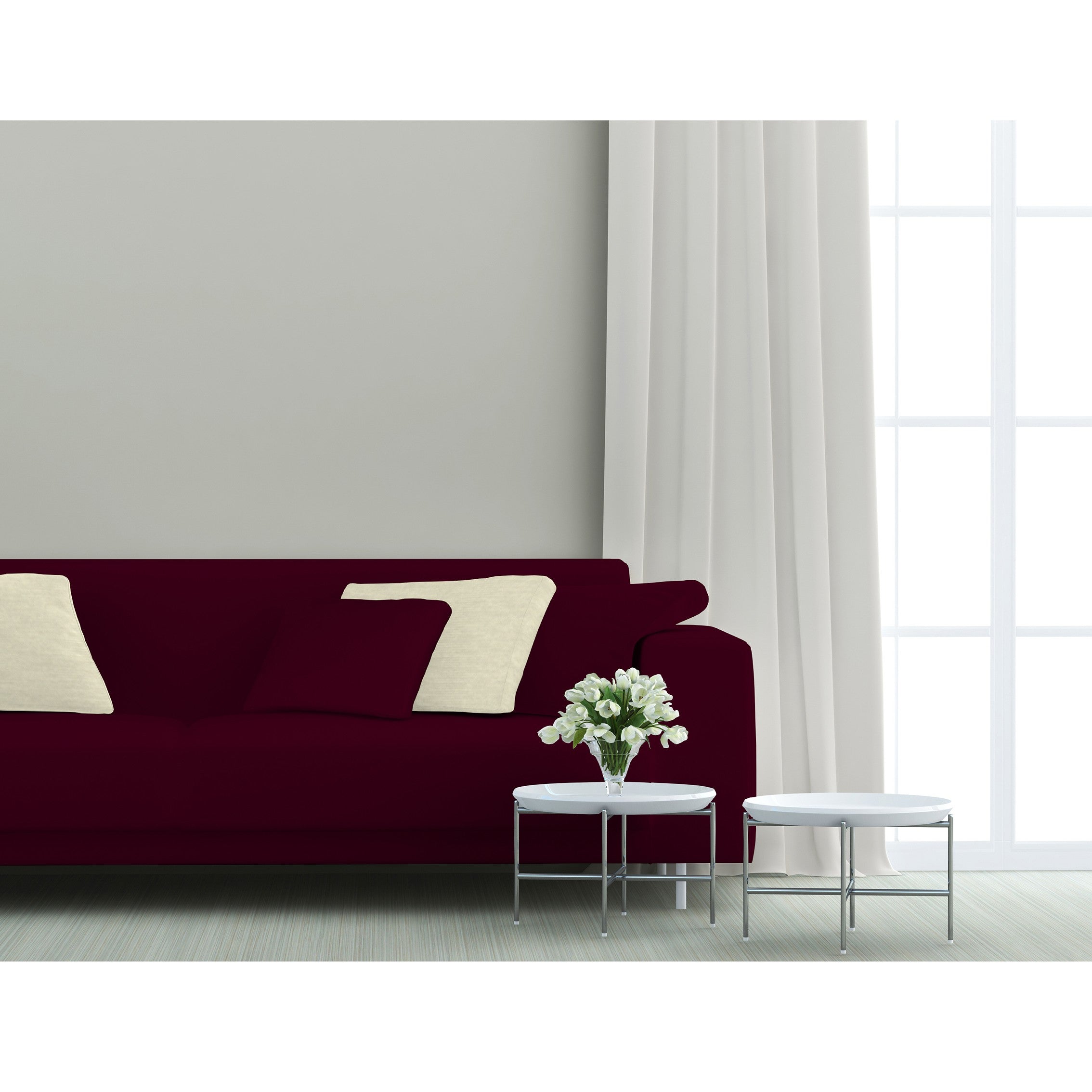 Toile Unie Grenat - Ribes y Casals