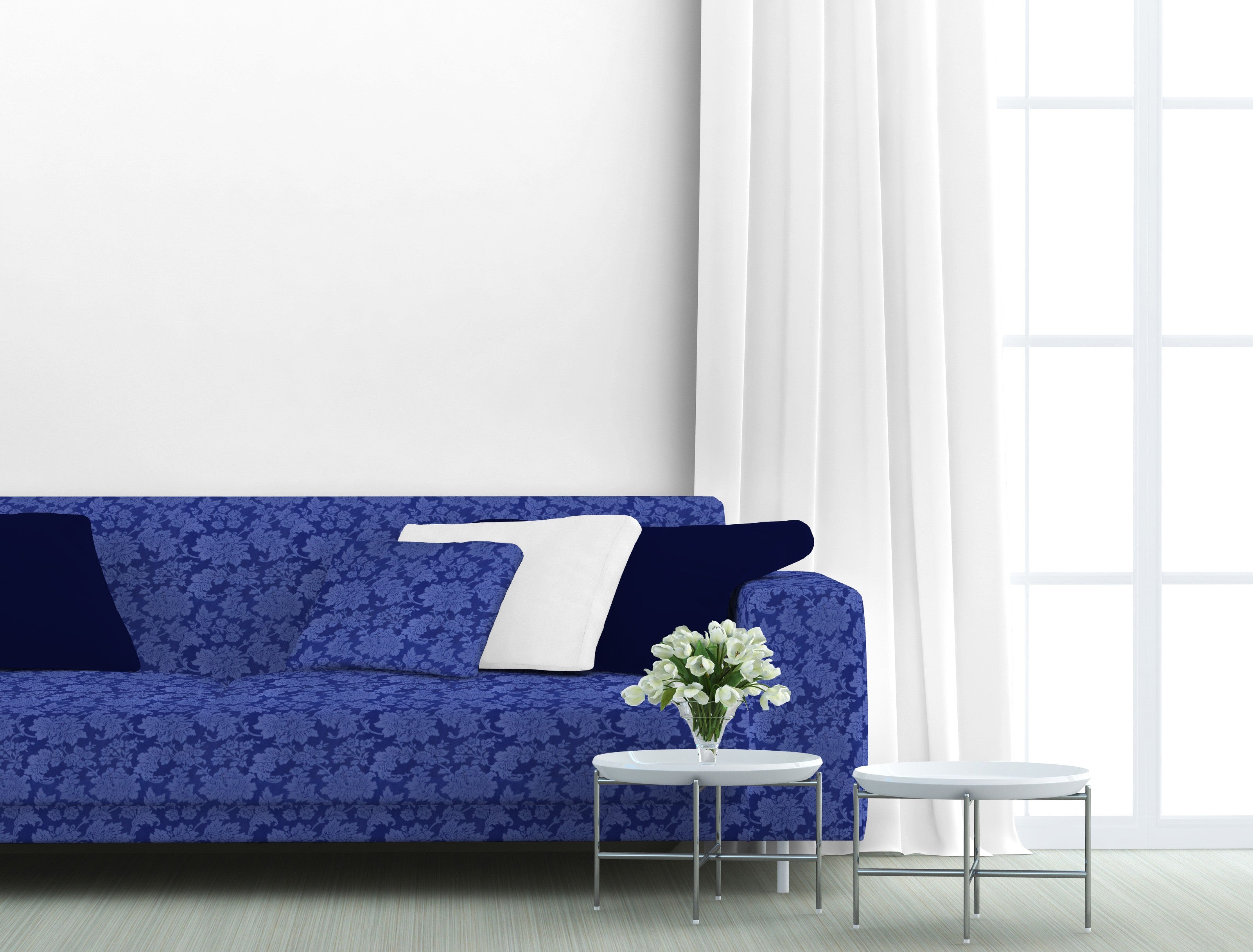 Toile Jacquard Bleu Soutenu - Ribes y Casals