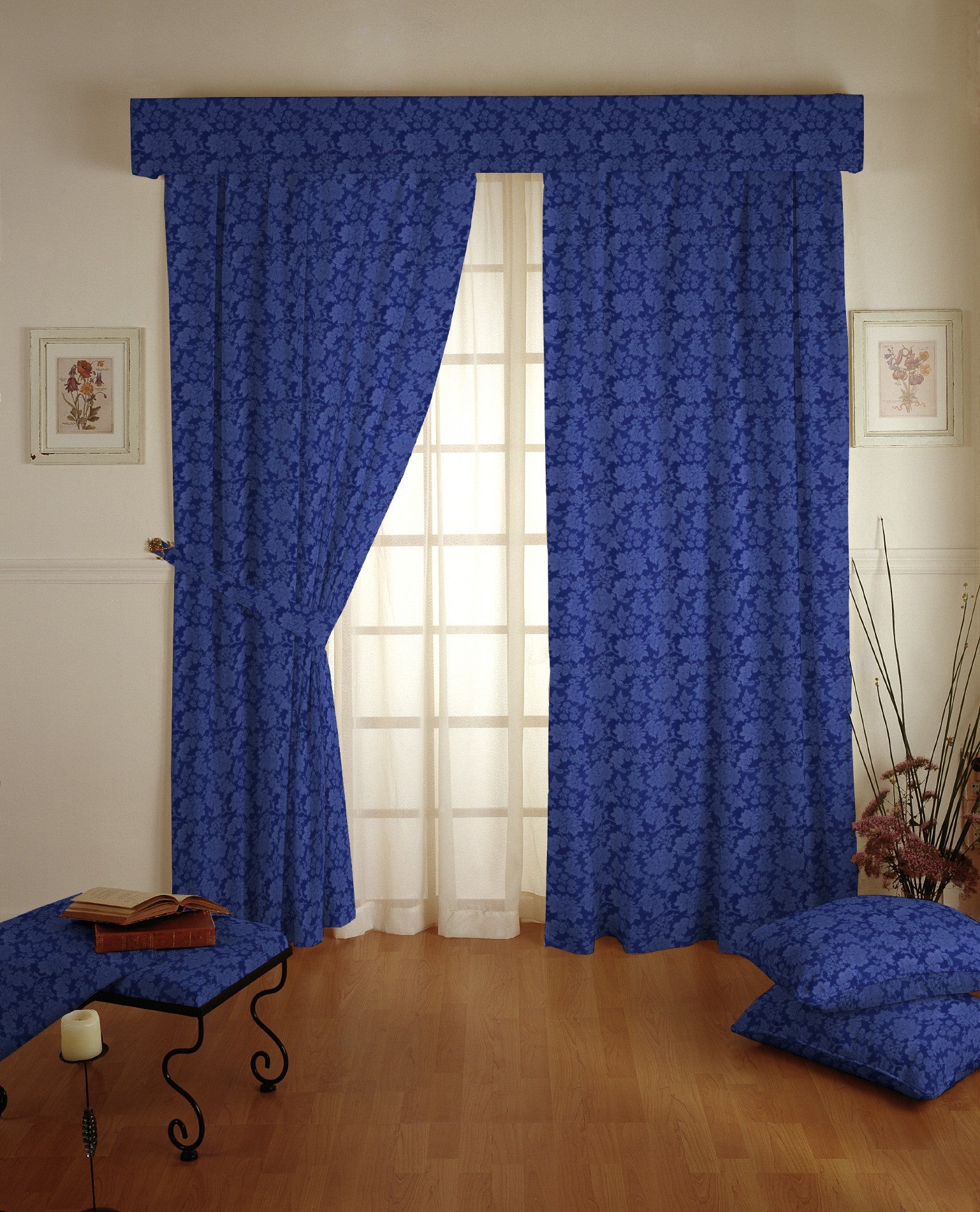 Toile Jacquard Bleu Soutenu - Ribes y Casals