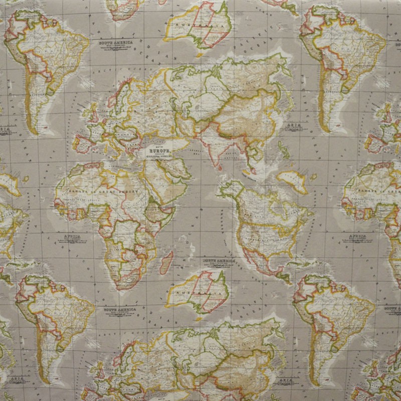 Toile Mapamundi Beige - Ribes y Casals
