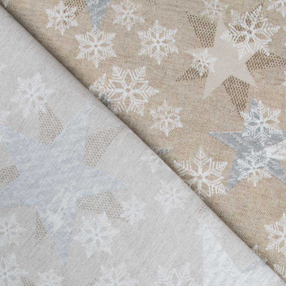 Toile Laquée de Noël Etoile Argent - Ribes y Casals