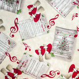 Toile Noël Musical Brun - Ribes y Casals