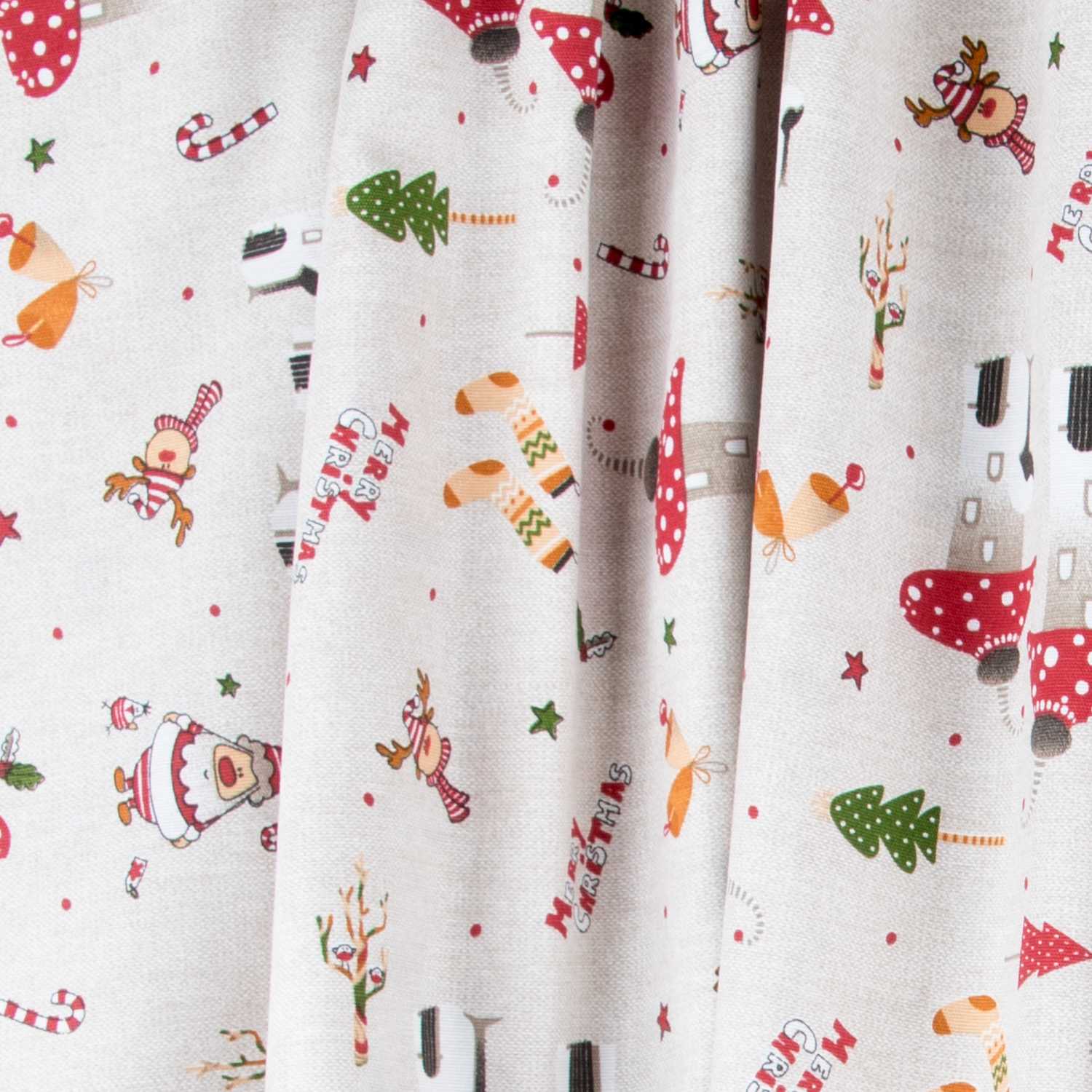 Tissu de Noël Champignons - Ribes y Casals