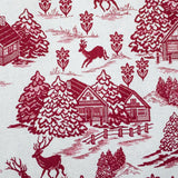 Toile de Jouy Noël Grenat - Ribes y Casals
