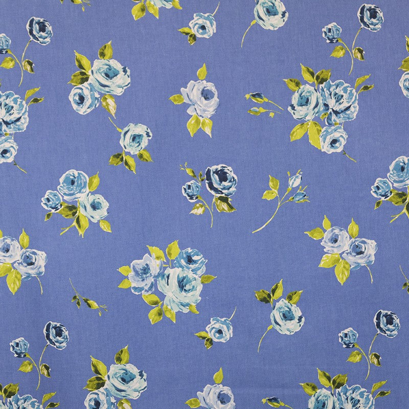 Toile Panama Cretonne Vintage Bleu - Ribes y Casals