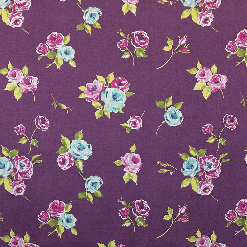 Toile Panama Cretonne Vintage Violet - Ribes y Casals
