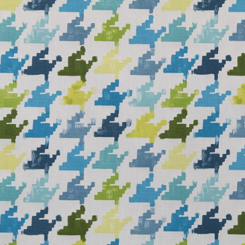 Toile Panama Pixel Turquoise - Ribes y Casals
