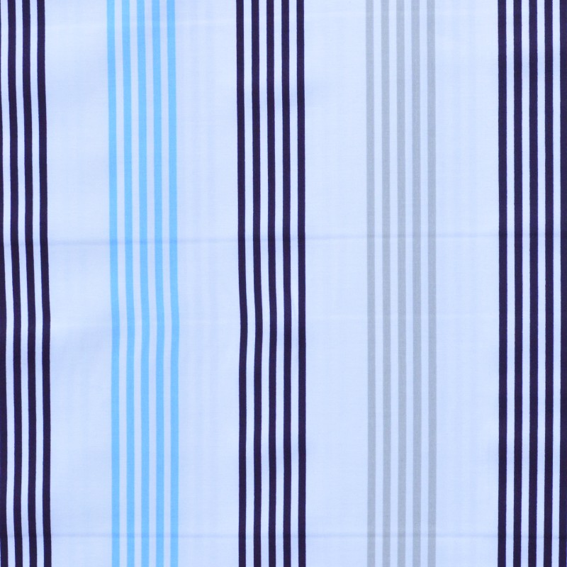 Toile Rayures Tricolore Fond Écru - Ribes y Casals