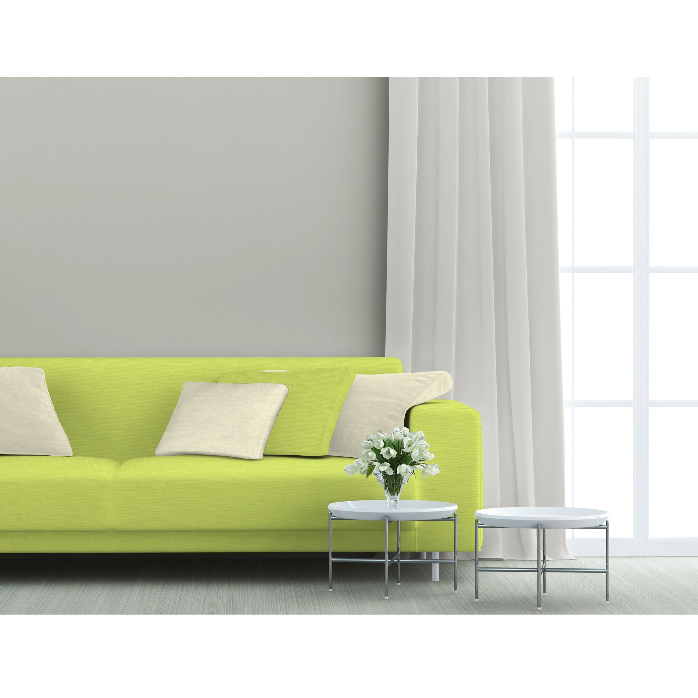 Toile Unie Vert Pistache - Ribes y Casals