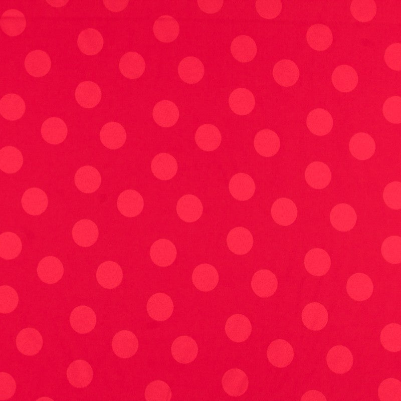 Tissu à Pois Jacquard Rouge - Ribes y Casals