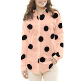 Tissu Pois Noir 55mm Beige - Ribes y Casals