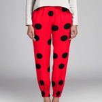 Tissu Pois Noir 55mm Rouge - Ribes y Casals