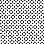 Popeline à Pois Flamenco Noir 7mm - Ribes y Casals