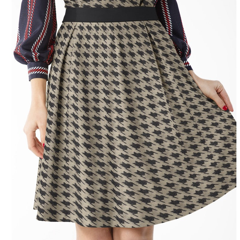 Tissu Lurex Pied de Poule Or - Ribes y Casals