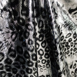 Lycra Brillant Leopard Argent - Ribes y Casals