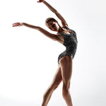 Lycra Brillant Leopard Argent - Ribes y Casals