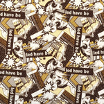 Lycra Imprimé Comics Marron - Ribes y Casals