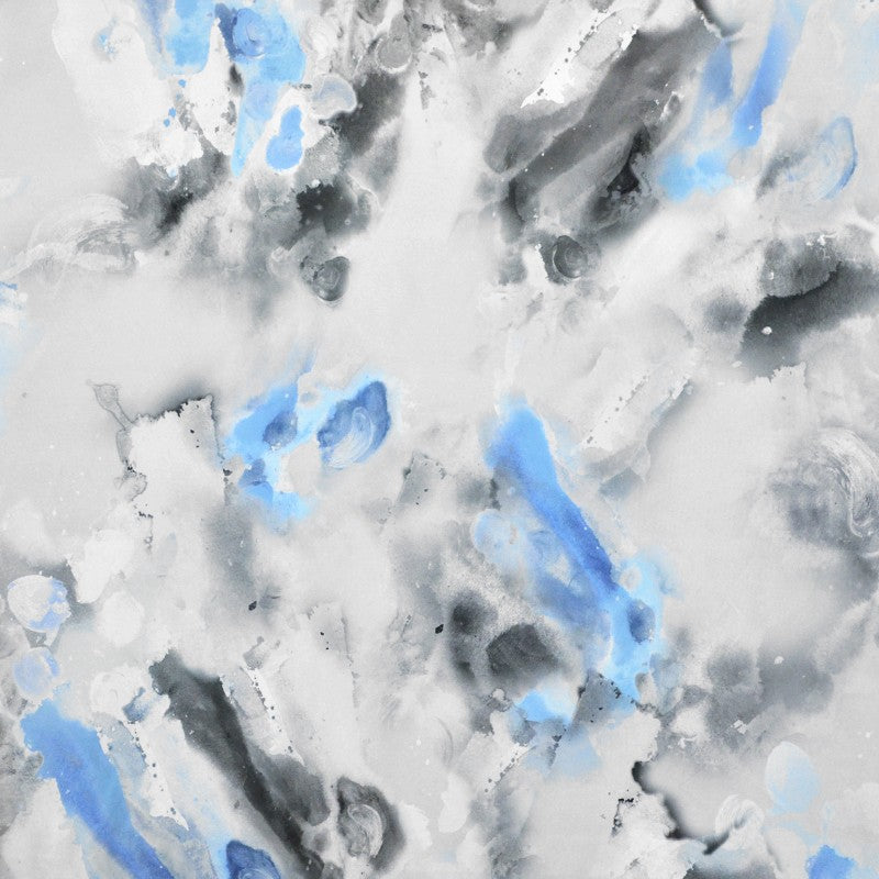 Tissu Lycra Imprimé Tâches Dégradé Bleu - Ribes y Casals