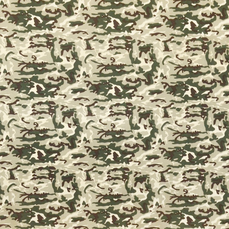 Lycra Imprimé Militaire Beige - Ribes y Casals