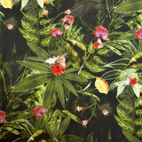 Tissu Lycra Imprimé Tableau Floral Noir - Ribes y Casals