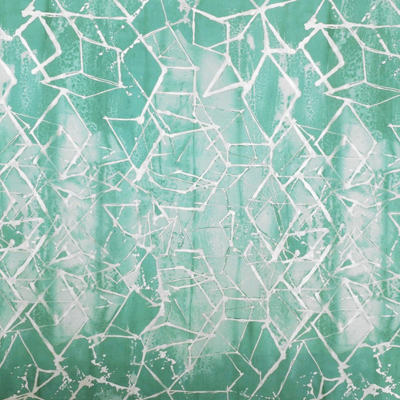 Tissu Lycra Imprimé Traits Verdâtre - Ribes y Casals