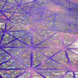Tissu Lycra Hologramme Losange Fuchsia Lila - Ribes y Casals
