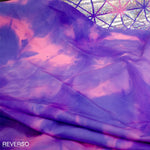 Tissu Lycra Hologramme Losange Fuchsia Lila - Ribes y Casals