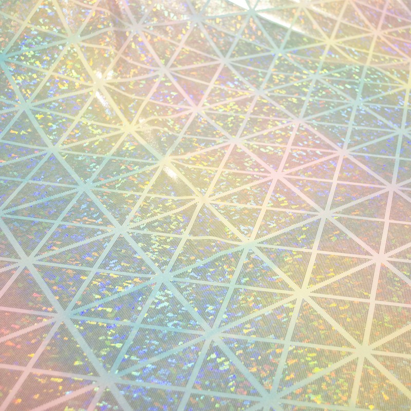 Tissu Lycra Hologramme Losange Multicolor - Ribes y Casals