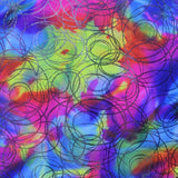 Lycra Holographe Cercles Multicolores - Ribes y Casals