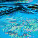 Lycra Holographe Explosion Vert - Ribes y Casals