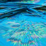 Lycra Holographe Explosion Vert - Ribes y Casals