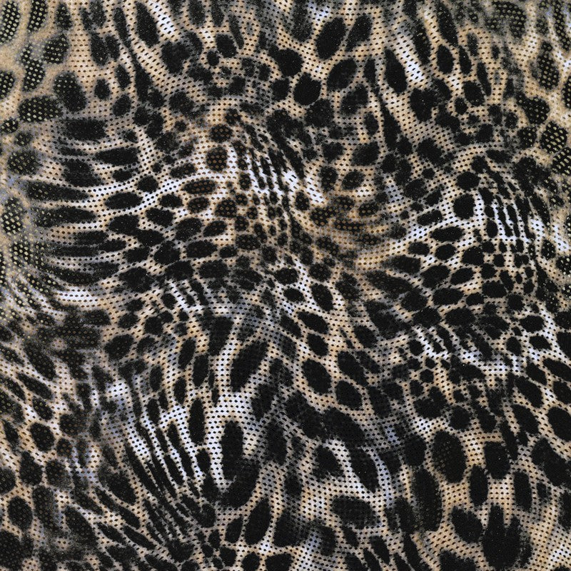 Lycra Holographe Léopard Camel - Ribes y Casals
