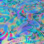 Lycra Holographe Ondes Metal Lila - Ribes y Casals