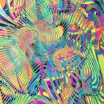 Lycra Holographe Ondes Metal Multicolor - Ribes y Casals