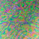 Lycra Holographe Reptile Rose - Ribes y Casals