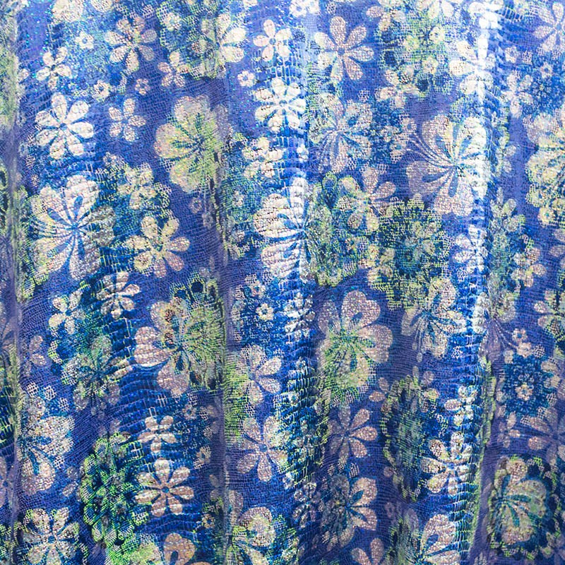 Lycra Holographe Vintage Bleu - Ribes y Casals