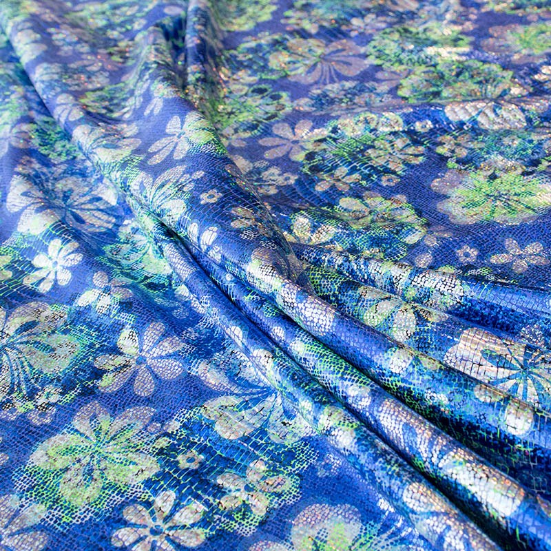 Lycra Holographe Vintage Bleu - Ribes y Casals