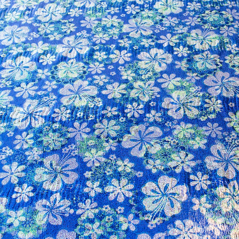 Lycra Holographe Vintage Bleu - Ribes y Casals