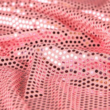 Lycra Tissu Sequin Pois Corail - Ribes y Casals