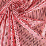 Lycra Tissu Sequin Pois Corail - Ribes y Casals